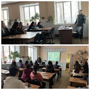 В Тувинском сельскохозяйственном техникуме прошла профориентационная встреча с выпускником техникума 2023года Азамат Романовичем, курсантом Военной академии РВСН имени Петра Великого г. Серпухов.